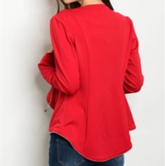 Red Blazer Jacket - Picture 2 of 4